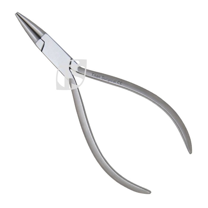 Double rounded jaw bending plier, hook and wire up to .020"/0.51 mm