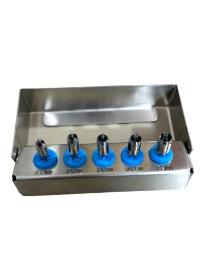 Implantology Tissue Punch with pin set 5 of pcs